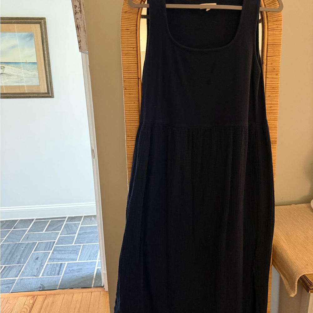 Madewell Sleeveless Midi Dress in Navy